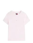 Tjw Slim Multi Linear Ss Tee Pink Tommy Jeans