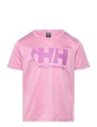 K Hh Tech Graphic T-Shirt Pink Helly Hansen