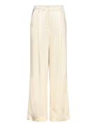 Sarah Elastic Waist Satin Pants Yellow Malina