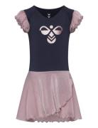 Hmljr Mix Glitter Dress Navy Hummel