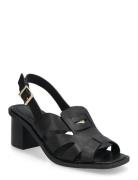 Cross Blocked Heel Sandal Black Tommy Hilfiger