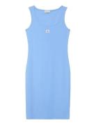 Sl Baby Rib Woven Label Square N Blue Calvin Klein Jeans