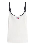 Tjw Slim Badge Strappy Top Cream Tommy Jeans