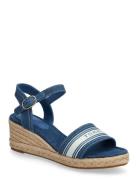 Mid Wedge Espad Webbing Blue Tommy Hilfiger