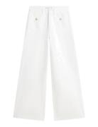 Dnm Clr 70S Wide Leg Hw White Tommy Hilfiger