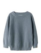 Nmmfico Ls Loose Knit Lil Blue Lil'Atelier