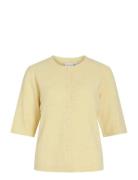 Viliga 2/4 O-Neck Knit Cardigan - Noos Yellow Vila