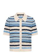 Onllula Polo S/S Cardigan Knt Noos Blue ONLY