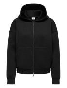 Jdysabrina L/S Zipper Scuba Hoodie Jrs Black JDY
