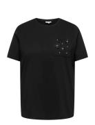 Carzenia S/S O-Neck Top Jrs Black ONLY Carmakoma