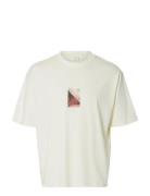 Slhrelaxaspen Ss O-Neck Tee Hotel Amour Cream Selected
