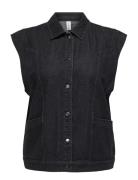 Carkennedy Sl Dnm Waistcoat Box Bj Black ONLY Carmakoma