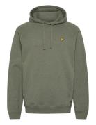 Tri Marl Raglan Hoodie Khaki Lyle & Scott
