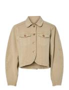 Yaslua Ls Denim Jacket - Ex Beige YAS