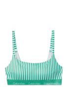 Square Neck Bralette Green Calvin Klein
