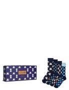 4-Pack Coffee Socks Gift Set Navy Happy Socks