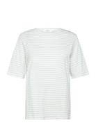 Silla Stripe T-Shirt - Mid Sleeve Blue Coster Copenhagen