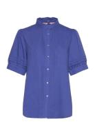 Sryindi Frill Shirt Blue Soft Rebels