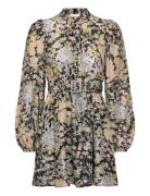 Striped Organza Mini Dress Green By Ti Mo