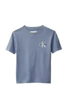 Chest Mono Logo Ss T-Shirt Blue Calvin Klein