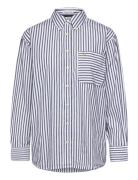 Poplin Relaxed L/S Shirt Navy Superdry