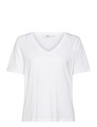 Cc Heart Basic Regular V-Neck T-Shi White Coster Copenhagen