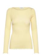 Rwjudy Ls Boatneck T-Shirt Yellow Rosemunde