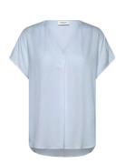 Rwraya Sl Blouse Blue Rosemunde