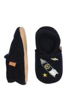 Space Wool Slippers Navy Melton