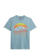 Cl Great Outdoors Relaxed Tee Blue Superdry