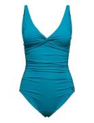 Simi Solid Swimsuit Recycled Blue Panos Emporio