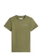 Mini Corp T-Shirt Khaki Tommy Hilfiger