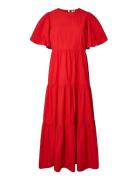 Yascolea Ss Ankle Dress S. Noos Red YAS
