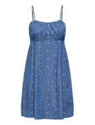 Onlnova Azure Alexis Dress Wvn Blue ONLY