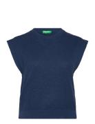 Sleeveless Sweater Navy United Colors Of Benetton