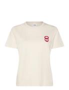 Everyday Cotton T-Shirt Print W Cream ICANIWILL