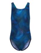 Print Leaderback Piece Blue Speedo