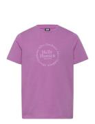 Jr Hh Graphic T-Shirt Pink Helly Hansen