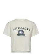 Borg Cropped T-Shirt Cream Björn Borg