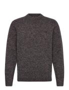 Twisted Marl Jumper Brown Fred Perry