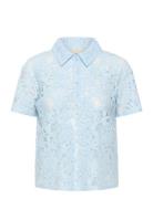 Kalacy Polo Blouse Blue Kaffe