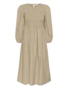Kamona Smock Dress Beige Kaffe