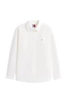 Tjw Rlx Linen Shirt White Tommy Jeans