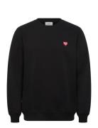 Heart Sweatshirt Black Makia