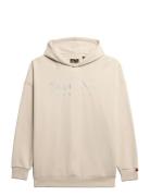 Venue Metallic Relaxed Hood Beige Superdry