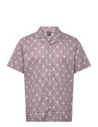 Holmen Ss Shirt Purple Helly Hansen