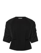 Blouse With Mix Puffy Sleeves Black Coster Copenhagen