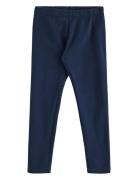 Leggings With Brushed Inside Navy Lindex