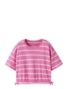 Nkffunion Ss Cropped Boxy Top Noos Pink Name It