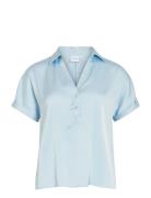 Vienna Ravenna S/S Top - Noos Blue Vila